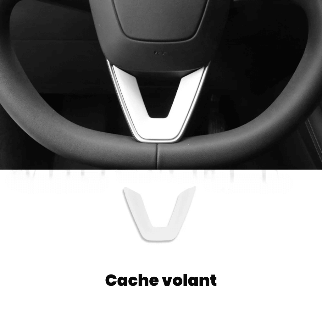 Cache volant pour Tesla, montrant le design élégant et la finition esthétique, améliorant l'intérieur du véhicule.