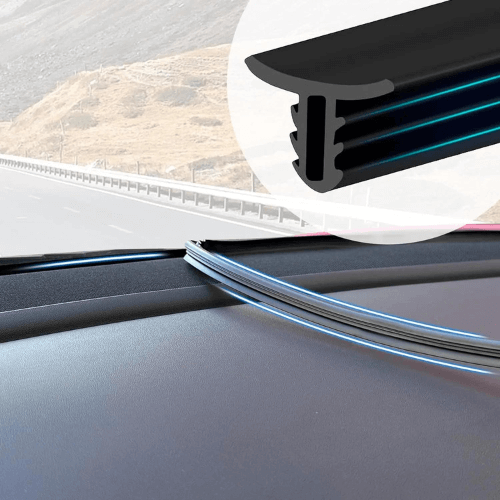 Joint étanchéité portière Tesla montrant protection contre l'eau et la poussière, pour un habitacle confortable.