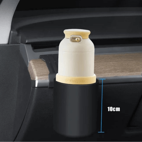 Porte gobelet élégant pour Tesla, conçu pour le tableau de bord avec mesurer de 10 cm.