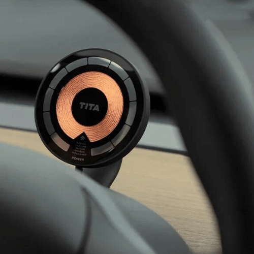 Support de téléphone TITA pour Tesla, offrant une installation facile et un accès pratique lors de la conduite.