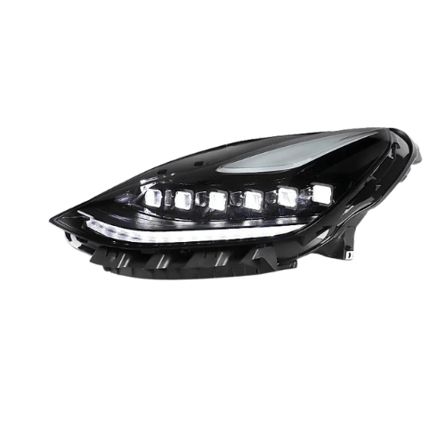 Phare LED avant pour Tesla Model 3 et Model Y avec éclairage puissant et technologie adaptative.