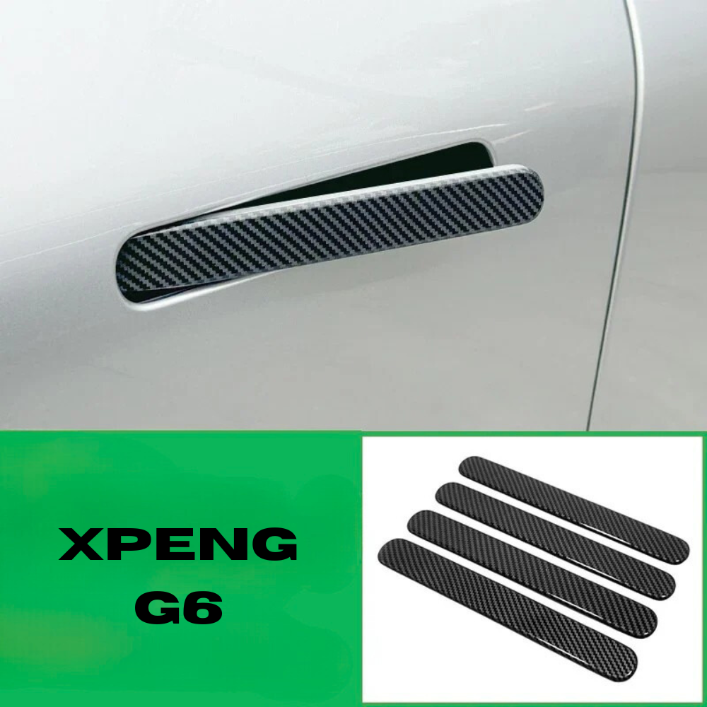 Covering de poignée en carbone pour XPeng G6, protection élégante contre les rayures et l'usure quotidienne.