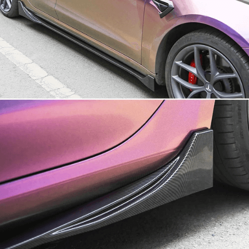 Kit carrosserie Aero pour Tesla Model 3 et Model Y, mise en valeur des performances aérodynamiques.