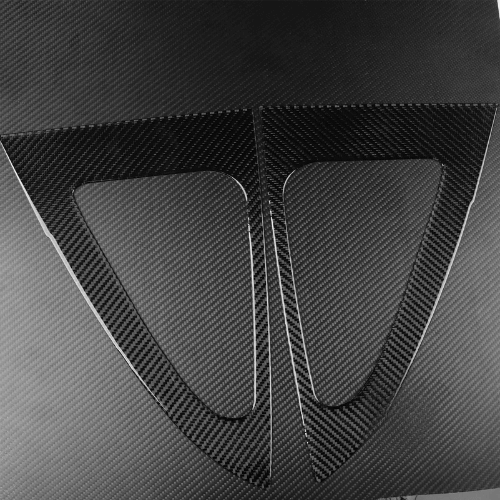 Covering montant de custode for Tesla Model 3 Highland, made from durable carbon fiber material.