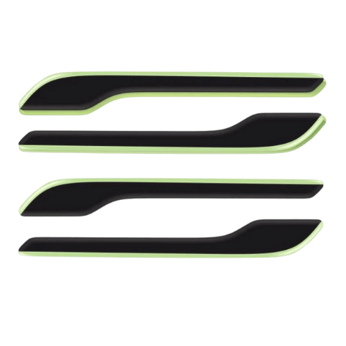 Covering poignée de portière Tesla Model 3 et Y, protection et esthétique, noir et vert.