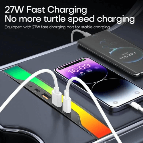 27W fast charging solution with USB ports, designed for efficient and stable charging for devices.