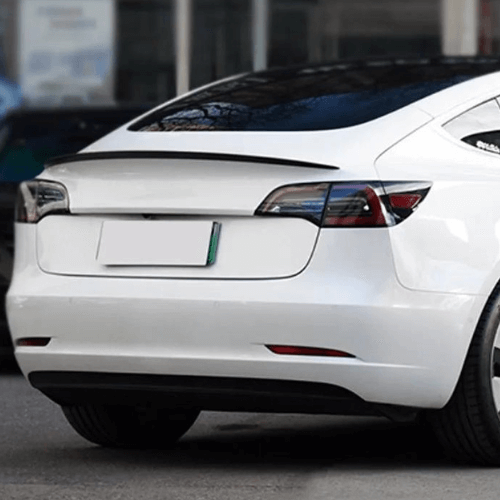 Tesla Model 3 with Becquet-Spoiler enhancing aerodynamics and style of the vehicle.