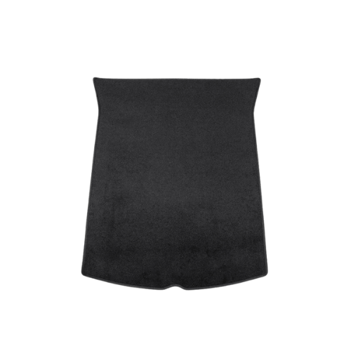 Tapis de coffre noir pour Tesla Model 3 ou Y, offrant élégance et protection pour l'espace de chargement.