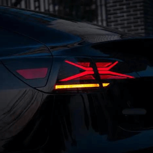 LED rear lights design for Tesla, showcasing modern style and enhanced visibility.