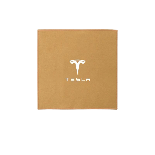 Microfibre d'entretien Tesla, qualité supérieure pour un nettoyage efficace et sans rayures.
