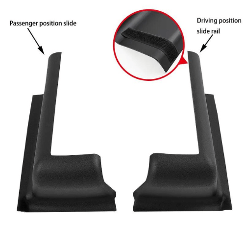 Protection de base de siège pour Tesla, avec glissières pour les positions conducteur et passager.
