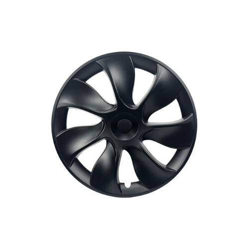 Enjoliveur 19 pouces pour Tesla, design élégant et moderne, finition noire durable.