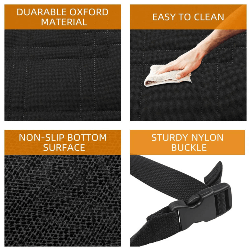 Features of Tesla trunk protection: durable oxford material, easy to clean, non-slip surface, sturdy nylon buckle.