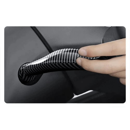 Covering de commodos pour volant Tesla, installation facile avec un design en carbone, ajoutant style et protection.