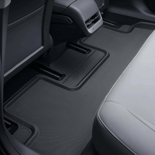 Tapis de protection intérieur pour Tesla Model 3 ou Y, conçu en TPE pour élégance et durabilité.