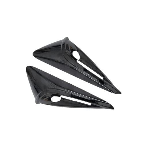 Covering de clignotants noirs pour Tesla, accessoires élégants en plastique durable et résistant aux intempéries.