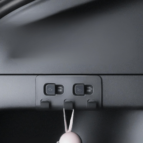 Crochet d'arrimage de coffre Tesla, installations de sécurité pour bagages dans l'espace de chargement.