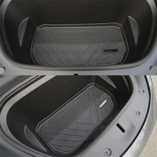 Tapis de coffre en TPE pour Tesla Model Y, offrant protection et style dans l'espace de chargement.