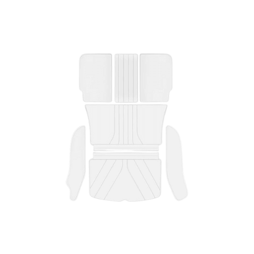 Tapis de coffre blanc pour Tesla Model Y, protection stylée et fonctionnelle pour l'espace de chargement.