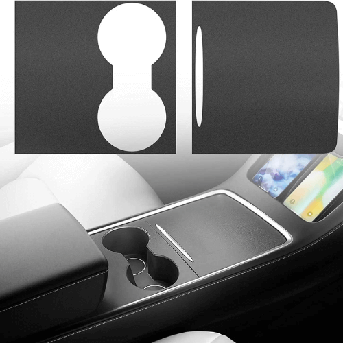Covering console centrale Tesla, style haut de gamme et protection pour intérieur de véhicule électrique.