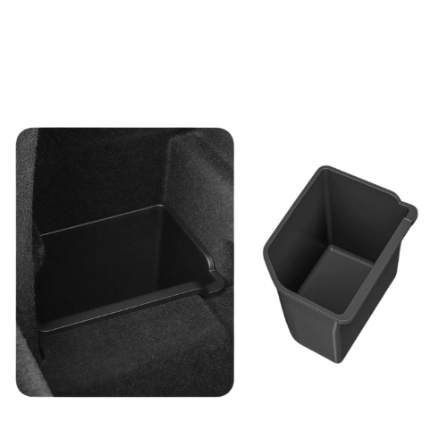 Bac de rangement coffre Tesla en noir, conçu pour optimiser l'espace et organiser votre coffre.