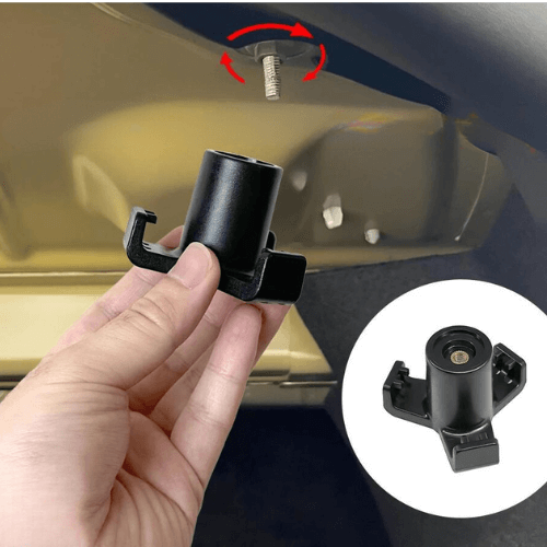 Crochet d'arrimage de coffre pour Tesla, installation facile, sécurité renforcée pour objets de transport.