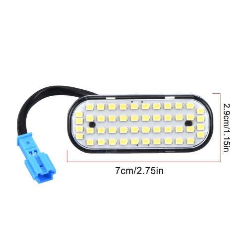 LED light bulb for Tesla Model Y trunk, 7cm x 2.9cm, easy installation, powerful and even lighting.