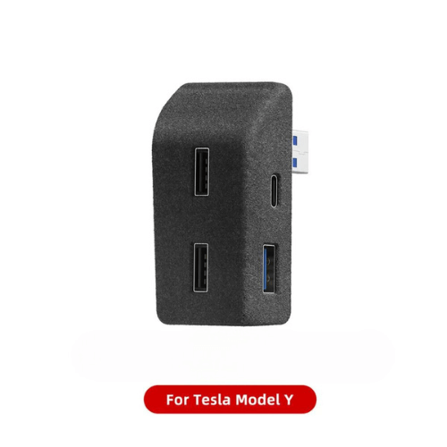 HUB USB for Tesla Model Y with multiple ports for enhanced connectivity and charging in electric vehicles.