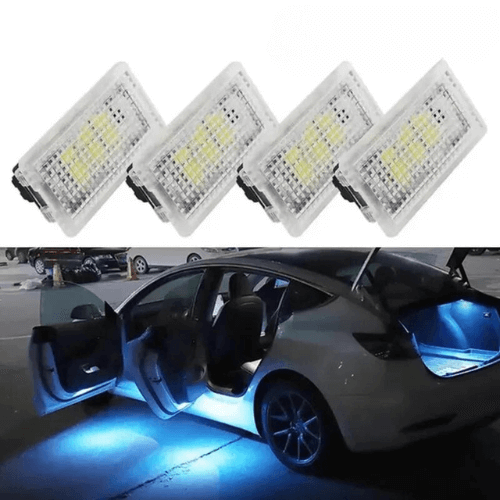 Pack LED Intérieur pour Tesla avec éclairage d'ambiance multicolore et ampoules LED haute qualité.