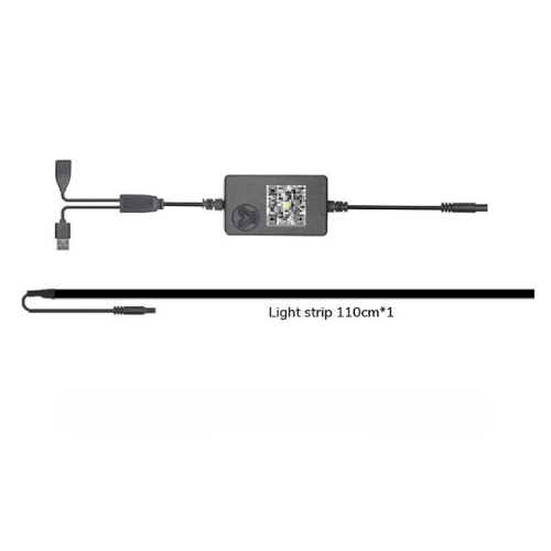 Pack Éclairage d'Ambiance LED pour Tesla avec bandeau lumineux de 110 cm et connecteur USB.