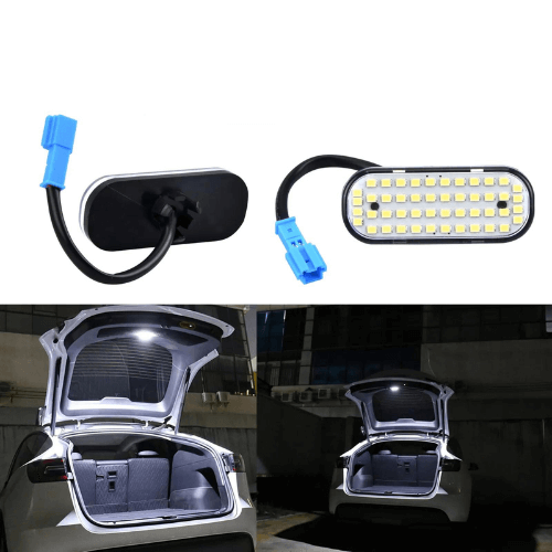 Pack LED Coffre Arrière pour Tesla Model Y, éclairage puissant et homogène, installation facile.
