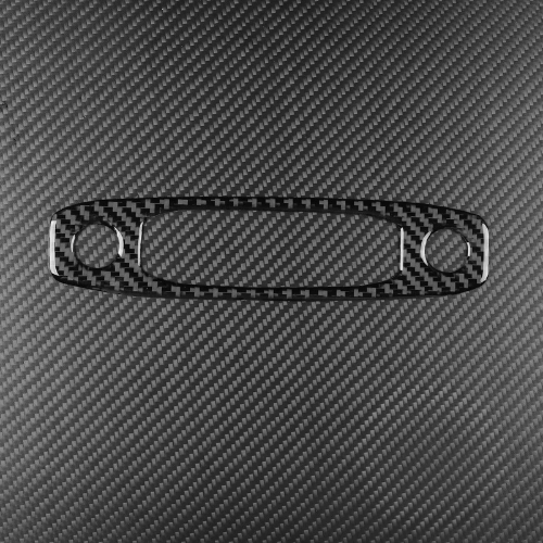 High-quality carbon fiber covering for Tesla central console, designed for perfect fit and enhanced vehicle style.