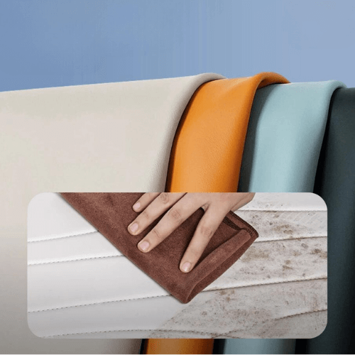 Samples of Tesla Model Y trunk mats showing various colors and textures for stylish interior protection.