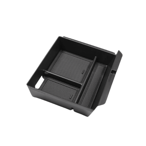 Organisateur de console centrale pour Tesla Model 3 Highland, compartiments pour un rangement efficace.