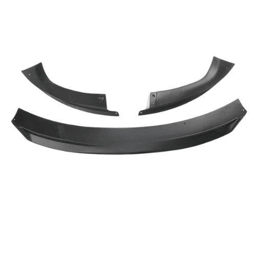 Spoiler avant Carbone pour Tesla Model 3 Highland, conçu pour un style élégant et des performances aérodynamiques.