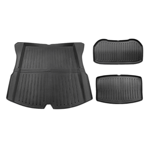 Tapis de coffre pour Tesla Model 3 Highland, protection élégante et fonctionnelle pour l'espace de chargement.
