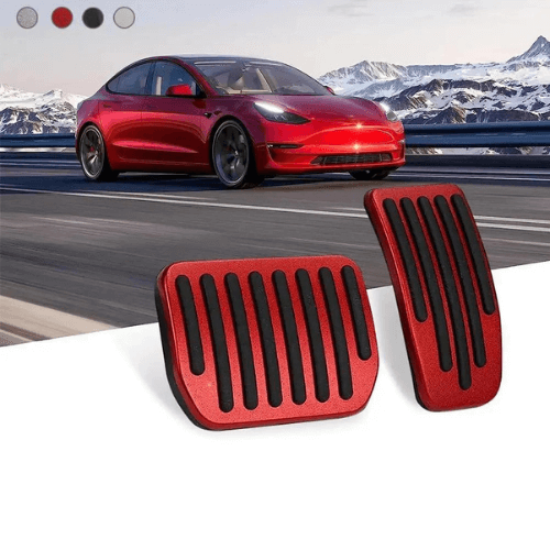 Pédalier Aluminium pour Tesla Model 3, design élégant et adhérence optimale pour une conduite améliorée.