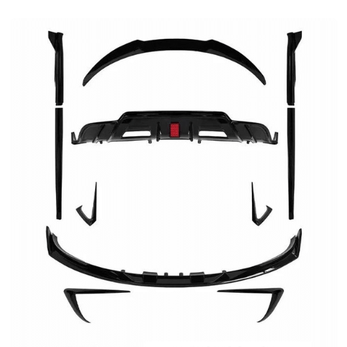 Kit carrosserie Turbo pour Tesla Model 3, pièces en carbone pour style et performances aérodynamiques.