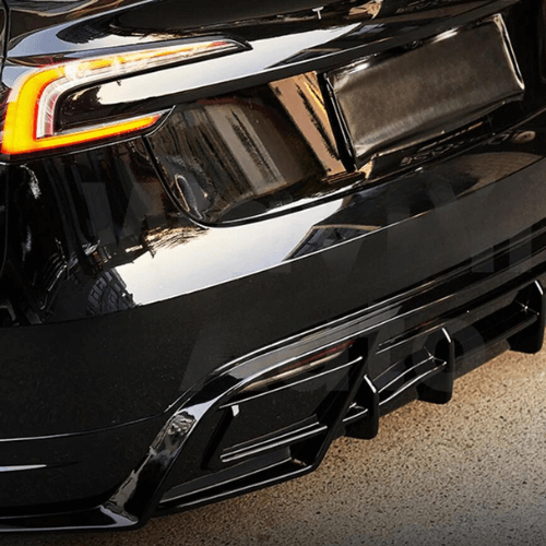 Sport body kit for Tesla Model 3 Highland, enhancing style and aerodynamics.