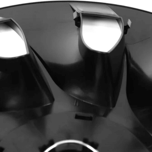 Zoom sur le design des enjoliveurs 20 pouces pour Tesla Model Y en matériau de haute qualité.