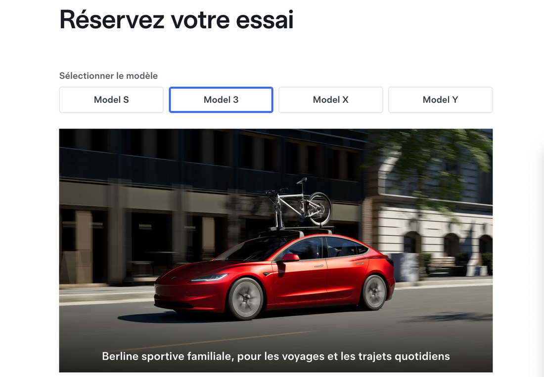 Une nouvelle façon d'essayer une Tesla