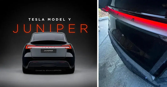 "Nouvelle Tesla Model Y Juniper dévoilée avec de nouvelles améliorations de design à l'arrière, reflétant le restylage anticipé pour booster les ventes."