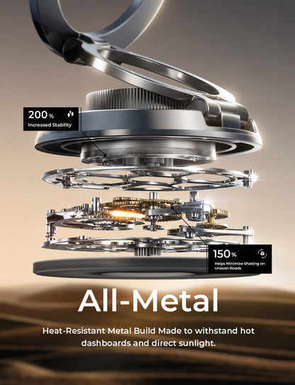 LISEN 360° Vacuum Suction MagSafe Car Mount