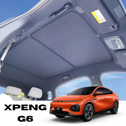 Pare-soleil pour toit vitré du Xpeng G6, offrant protection et confort pour l'intérieur du véhicule.