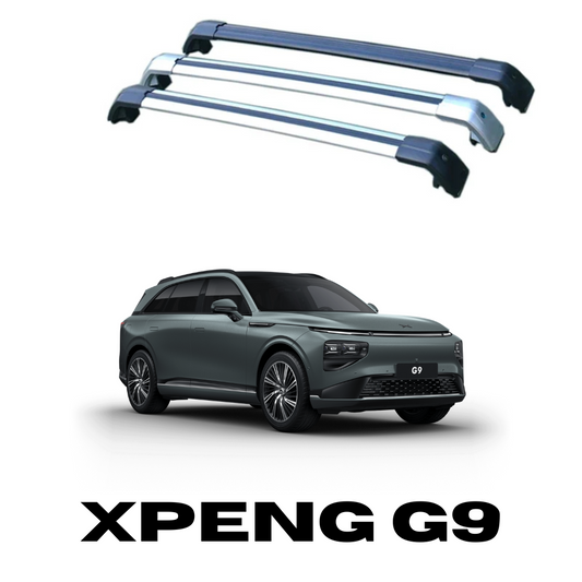 Barres de toit en aluminium pour véhicule électrique Xpeng G9, compatibilité 2022-2025, installation facile.