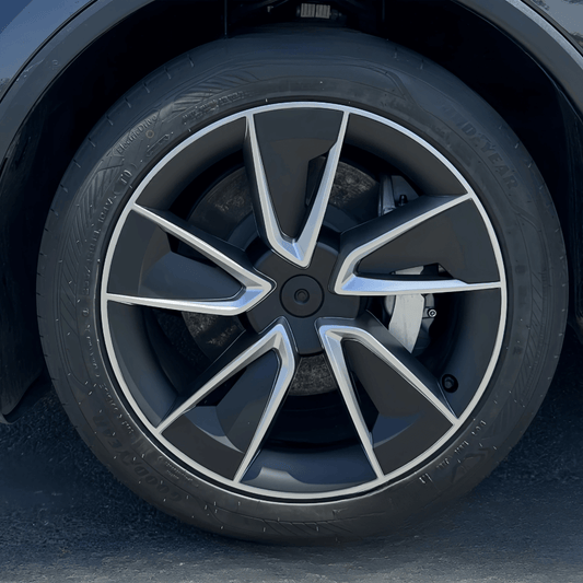 Enjoliveur 19 pouces pour Tesla Model Y, design élégant, roue de haute qualité pour style et protection.