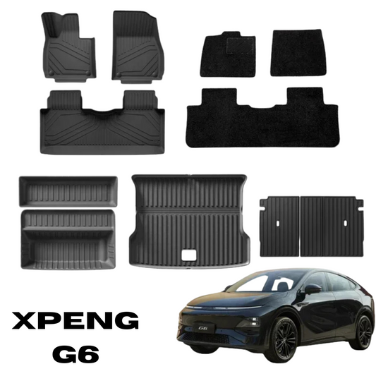 Tapis de sol toutes saisons pour Xpeng G6, protection intérieure en TPE, modèle 2023-2025.