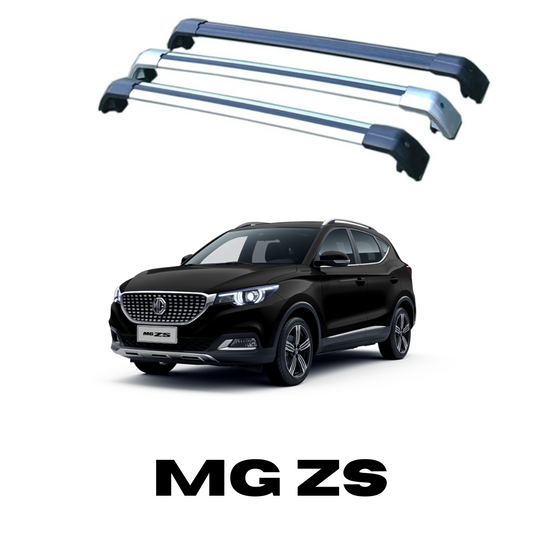 Barres de toit en aluminium pour MG ZS, optimisant le transport et l'élégance. Idéal pour voyages et équipements.