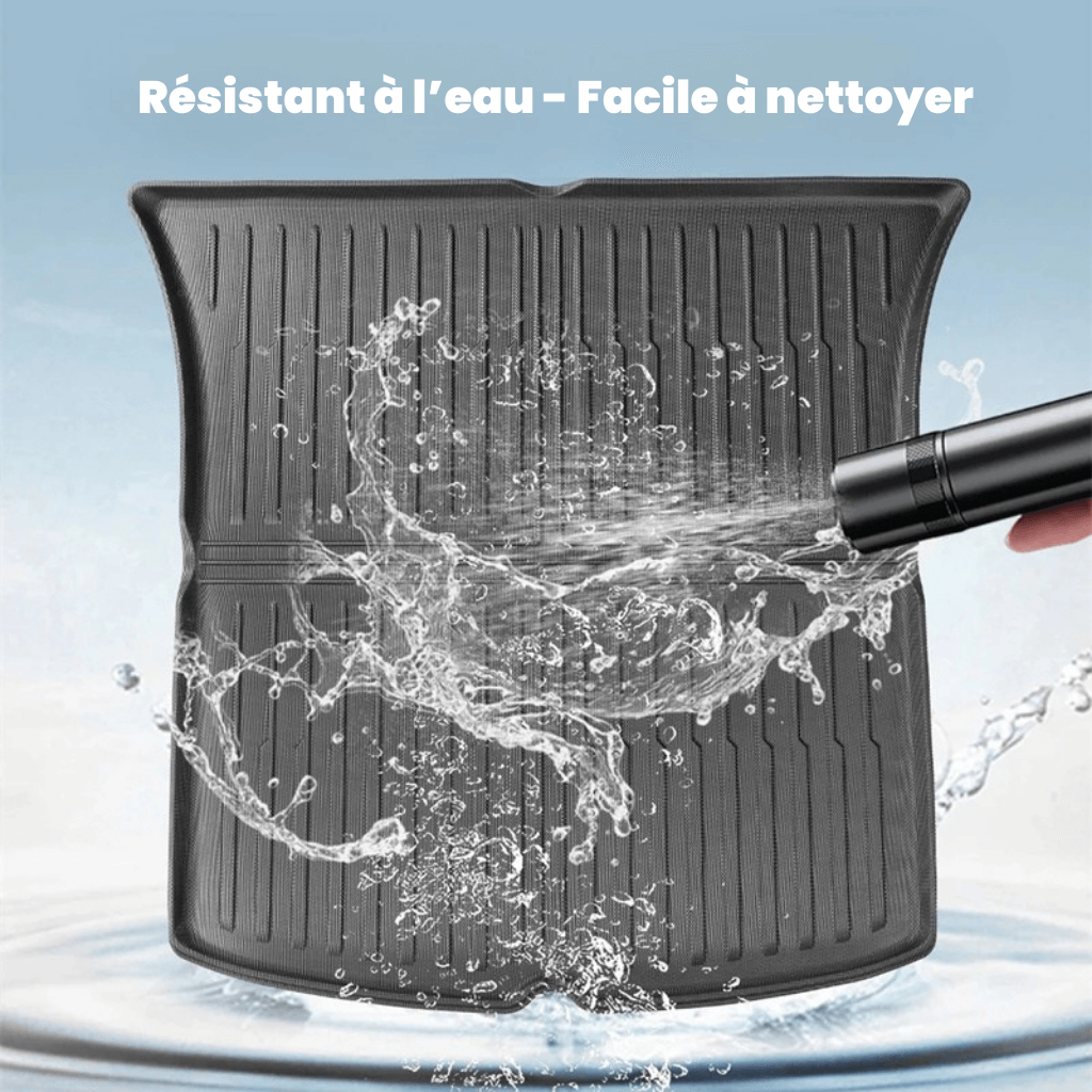 Tapis de coffre résistant à l'eau, facile à nettoyer pour Tesla Model Y, protection tout temps.