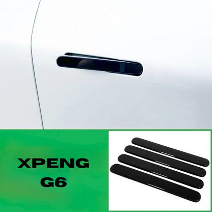 Covering de poignée noire pour XPeng G6, accessoire stylé et protecteur pour portes.